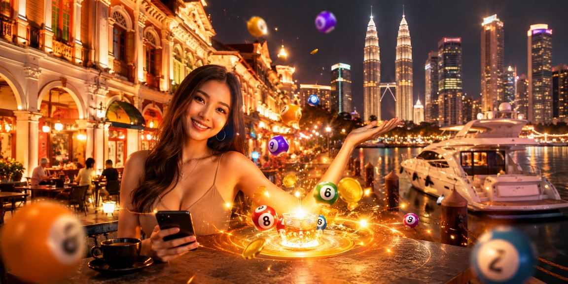 Pemain di Kuala Lumpur melihat keputusan loteri dan pertaruhan melalui vo2